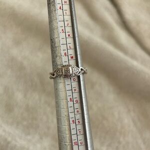 Kay Jewelers Silver Ring with Clear Stones